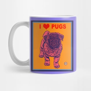 I Love Pugs Mug